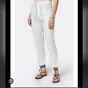 JOIE Utility Pocketed Tie-waist Linen Pants